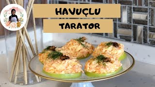 3 Dakikada Harika Tarif  Havuçlu Tarator 🥕 Havuç Tarator Tarifi [upl. by Smeaj]