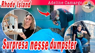 Tive uma surpresa nesse dumpster esse senhor também faz dumpster diving das lojas [upl. by Nanny]