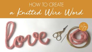 How to create a knitted nameword  step by step video  by Oh Hello Joy [upl. by Leimad]