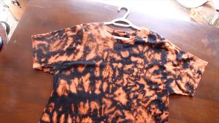 How to Bleach Tie Dye with Crumpled Scrunched Technique [upl. by Ernestus]