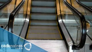 Se atoró en las escaleras eléctricas y pierde la pierna en Plaza Aragón [upl. by Zeus]