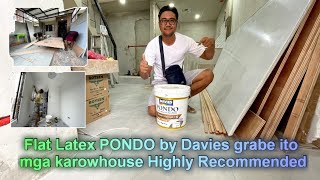 Flat Latex PONDO by Davies grabe ito mga karowhouse Highly Recommended para sa mga bahay nyo [upl. by Macintyre]