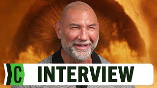 Dune 2’s Dave Bautista Discusses Teaming Up With MrBeast to Save 100 Dogs [upl. by Akerehs]