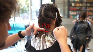 How to cut layers layered haircut shag hairstyle hairstyle howto shorts viralvideo haircut [upl. by Nojad]