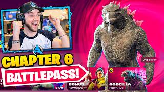 NEW Fortnite CHAPTER 6 Battle Pass GODZILLA [upl. by Home]