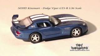 5039DKinsmartDodgeViperGTSR136DiecastWholesalempg [upl. by Lazos743]