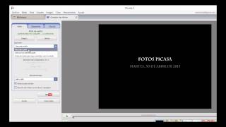 como crear un video con fotos en picasa [upl. by Kaliski]