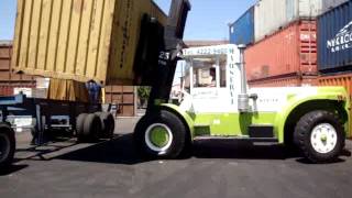 CARGA DE CONTENEDOR CON AUTOELEVADOR 25 TONELADAS 1 [upl. by Loram]