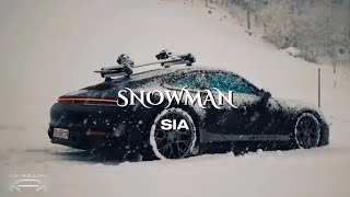 SNOWMAN  SIA  LYRICAL VIDEO  CAR EDIT \\ ECO ECLIPSE [upl. by Mcginnis]