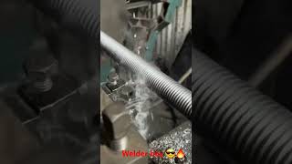 Perfect Men A Long Threading Screw Road making A leath machine trending Shortsyoutubeshorts [upl. by Bronder]