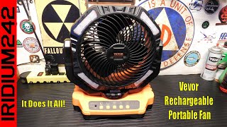 The Fan That Does It All VEVOR Rechargeable Portable Fan [upl. by Fanchette597]