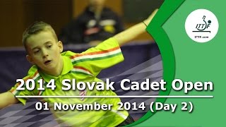 2014 Slovak Cadet Open  Junior Circuit 31 Oct  2 Nov 2014 Day 2 [upl. by Ahsirk984]