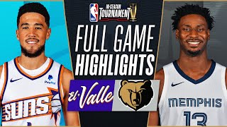 SUNS at GRIZZLIES  NBA INSEASON TOURNAMENT 🏆  FULL GAME HIGHLIGHTS  November 24 2023 [upl. by Aeret]