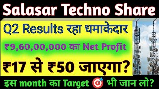 Salasar Techno Engineering LtdSalasar Techno Share Latest NewsSalasar Techno ShareRvnl ShareSmse [upl. by Anyat]