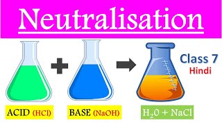 What is Neutralization reaction  Neutralization reaction class 7 in Hindi  Acid Bases and Salts [upl. by Rosenwald557]