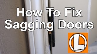 How To Fix Sagging Doors  Easily Align And Square Your Doors Using Shims [upl. by Caine22]