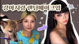 랜덤메이크업 2탄 ㅣ 강아지 센스 무슨일인데 [upl. by Oilejor]