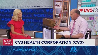 CVS CEO Karen Lynch goes oneonone with Jim Cramer [upl. by Conah]