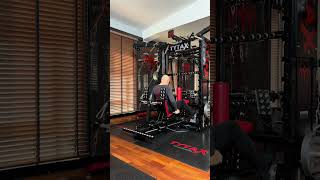 ULTIMATE HOME GYM  Shoulder training on TYTAX shoulder motivationalquotesoftheday motivation [upl. by Yadahs]