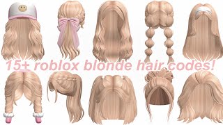 Aesthetic BLONDE HAIR CODES WITH LINKS  ROBLOX BLOXBURG BROOKHAVEN BERRY AVENUE [upl. by Matteo]