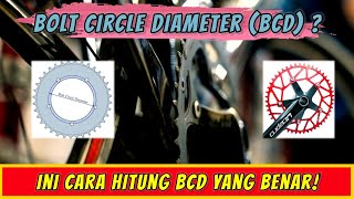 Cara Mengukur BCD Chainring  Cara Menghitung BCD Crank [upl. by Yarehs]