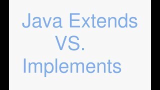 Java extends vs implements fastest tutorial on the internet [upl. by Aufa854]