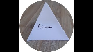 Tétraèdre porte Prénom origami [upl. by Nels329]