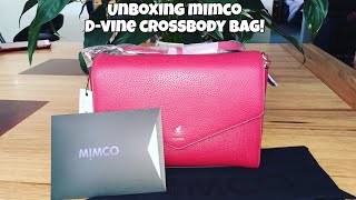 UNBOXING MIMCO DVINE CROSSBODY BAG  manilynborol [upl. by Fleur]