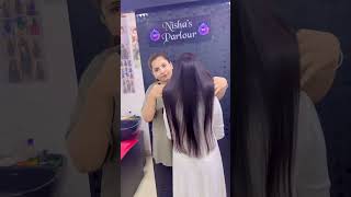 😈Hair smoothening with carotene Nisha’￼s parlour😎 [upl. by Yahsram]