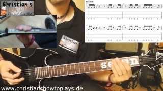 ★Slipknot PSYCHOSOCIAL quotAlle Gitarren Partsquot Gitarren Tutorial TabsNotenOverhead Cam Deutsch [upl. by Aicnelav]