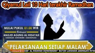 🔴 LIVE  Sholat Qiyamul Lail  Masjid Jami Al Hidayah Donowarih  742024 [upl. by Halonna922]