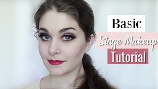 Basic Stage Makeup Tutorial  Kathryn Morgan [upl. by Ros]