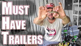 3 MUST have CHATTERBAIT trailers fishing for BASS [upl. by Sela]