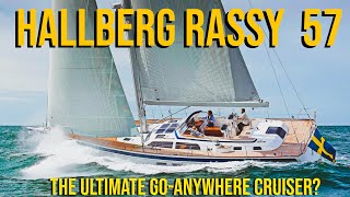 Hallberg Rassy 57 BOAT TOUR amp Review This Boat Can Take You ANYWHERE [upl. by Nauqit]