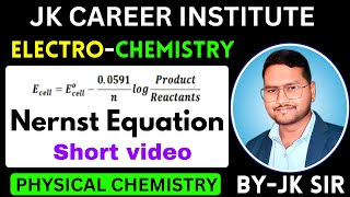 MASTER Nernst Equation in Electrochemistry for Class 12 Success [upl. by Eylatan]