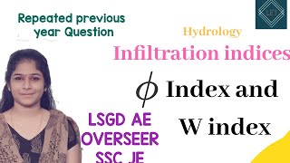 Phi Index and W Index Calculation  Previous Year ISRO Question  Infiltration Indices  Hydrology [upl. by Zachery]