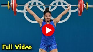 🇮🇳 India’s Mirabai Chanu finished fourth in women’s weightlifting 49kg event  Paris 2024 highlights [upl. by Willi]