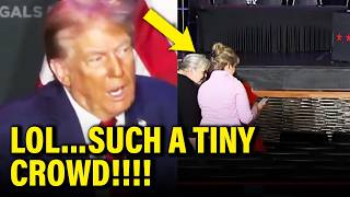 Trump LOSES HIS MIND in front of TINY CROWD in WI Speech [upl. by Corbie388]