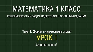 Математика 1 класс Урок 1 Сколько всего 2012 [upl. by Goines]