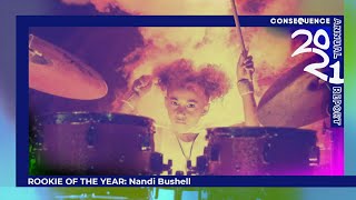 Interview Rookie of the Year Nandi Bushell Talks Foo Fighters Tom Morello Her Future and More [upl. by Sussi491]