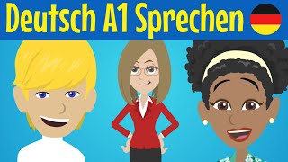 A1 Speaking Explained A1 Sprechen Learn German  Deutsch lernen [upl. by Akinej705]