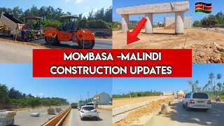 MOMBASA MALINDI HIGHWAY Latest Construction Updates Part 1 [upl. by Heloise]