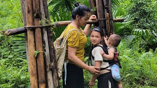 Heavy rain big floods Go look for firewood to exchange rice find temporary accommodation [upl. by Morganstein]