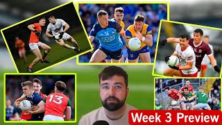 Kerry vs Mayo 🔥 Must win Dublin vs Roscommon Clash 👀 Galway in trouble Football League Week 3 [upl. by Valiant21]