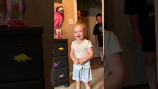 Little Girl Gets Happy Upon Seeing Her New Loft Bed  1419808 [upl. by Courtney790]