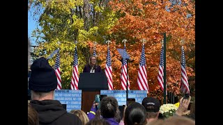 Rep Hillary Scholten speaks at Kamala rally in Grand Rapids [upl. by Monaco128]