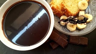 sauce chocolat صلصة الشكلاط صنع منزلي للتحليات و التزيين [upl. by Bard]