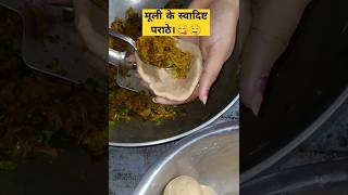 Mooli Pratha Recipe😋 Easy amp testy pratha Shorts Pratha recipe Mooli pratha [upl. by Harts480]