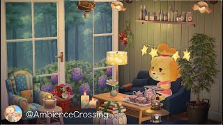 Relaxing Animal Crossing Music  Rain Sounds  🎶 Read with Isabelle 📖 ACNH BGM to Relax Sleep Read [upl. by Nwahsiek]