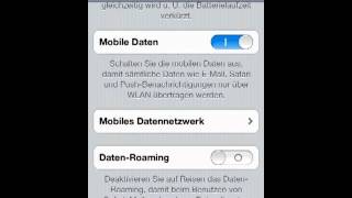 Daten Roaming aktivierendeaktivieren iPhone iPad iPod [upl. by Leo]